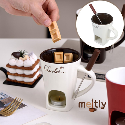 MeltyCup™ – Taza Founde de Cerámica Premium | Momentos Dulces en Casa