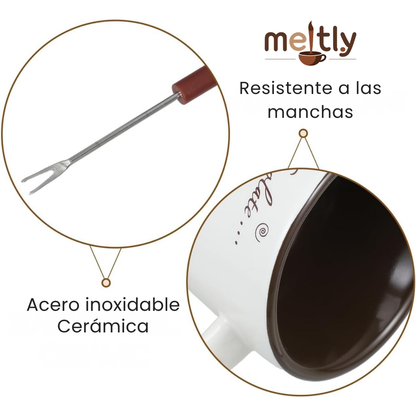 MeltyCup™ – Taza Founde de Cerámica Premium | Momentos Dulces en Casa