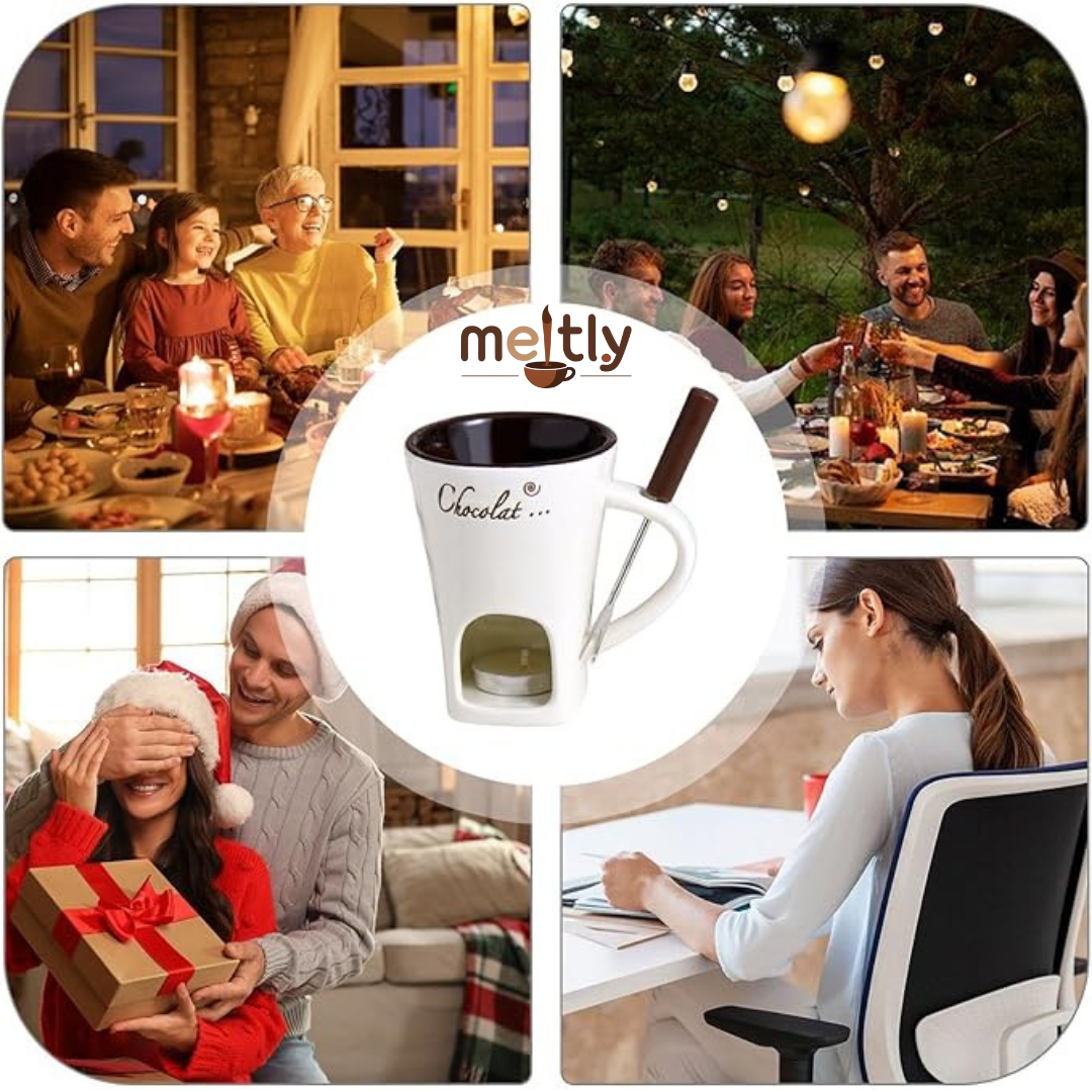 MeltyCup™ – Taza Founde de Cerámica Premium | Momentos Dulces en Casa